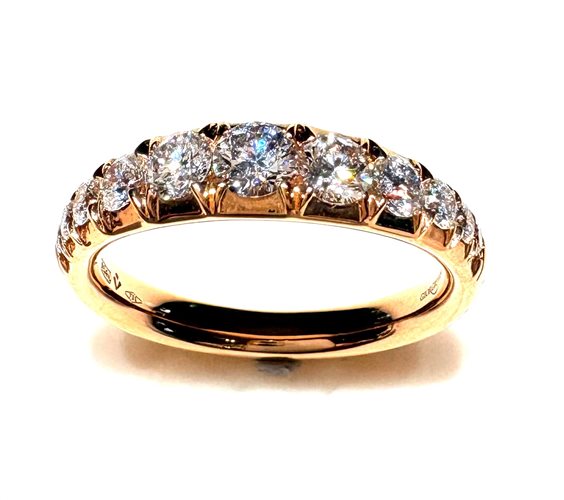 Anello Giorgio Visconti Donna Classici in Oro rosa Diamante 0.83 Ct 12129336 - 12129336